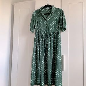 Green Polka Dot Dress